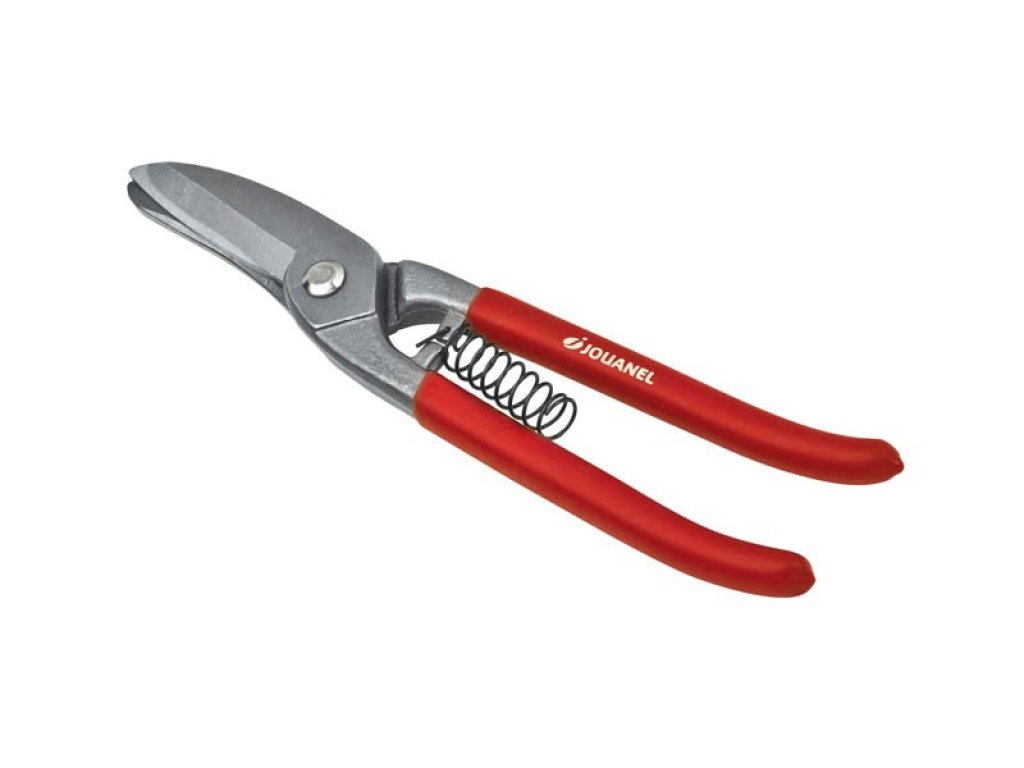 Univerzální nůžky na plech s pružinou, pravostranný střih, 1 úzká čepel, 1 široká čepel, 260 mm CUDL